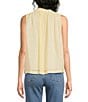 ELAN Woven Tie V-Neck Sleeveless Flowy Top - Image 2