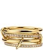 Electric Picks Heiress Stacked Ring, Color:Gold - Image 1