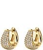 Electric Picks Ivy Puffy Hoop Earrings, Color:Gold - Image 1