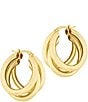 Electric Picks Nirvana Hoop Earrings, Color:Gold - Image 1