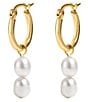 Electric Picks Summerland Pearl Beaded Hoop Earrings - Image 1