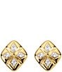Electric Picks Vaughn Stud Earrings, Color:Gold - Image 1