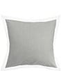 Color:Pewter - Image 1 - Digby Cotton Chambray Euro Sham