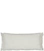 Color:Dove - Image 1 - Lavato Fringed Bolster Pillow