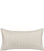 Color:Natural - Image 2 - Reverse Stripe Chenille Accent Natural Pillow Sham