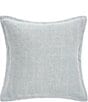 Color:Agate - Image 1 - Torin Herringbone Weave Pattern Cotton Euro Sham