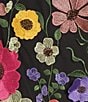 Eliza J 3D Embroidered Floral Mesh Boat Neck Short Sleeve Sheath Mini Dress, Color:Blue Moon - Image 3