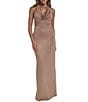 Eliza J Cowl Neck Mock Collar Gown - Image 1