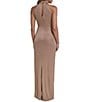 Eliza J Cowl Neck Mock Collar Gown - Image 2