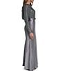 Eliza J Drape Back Mermaid With Side Belt Gown - Image 3