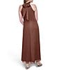 Eliza J Halter Chiffon Cascading Ruffle Maxi Dress - Image 2