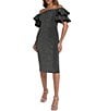 Eliza J Off-The-Shoulder Ruffle Sleeve Sheath Dress - Image 1
