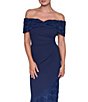 Eliza J Off-The-Shoulder Side Tuck Evening Gown - Image 4