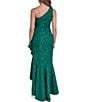 Eliza J One Shoulder Jacquard Sheath Dress - Image 2