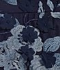 Eliza J Plus Size Boat Neck Floral Embroidered Midi Dress, Color:Navy - Image 3