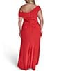 Eliza J Plus Size One Shoulder Slit Gown - Image 2