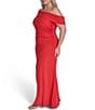 Eliza J Plus Size One Shoulder Slit Gown - Image 3