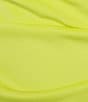 Color:Lime - Image 3 - Plus Size Short Sleeve Off The Shoulder High/Low Midi Dress