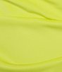 Eliza J Plus Size Short Sleeve Off The Shoulder High/Low Midi Dress, Color:Lime - Image 3