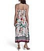 Eliza J Printed Ruched Front Midi Dress - Image 2