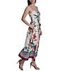 Eliza J Printed Ruched Front Midi Dress - Image 3
