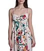 Eliza J Printed Ruched Front Midi Dress - Image 4