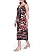 Eliza J Printed Tie Back Midi Dress - Image 3