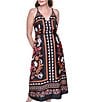 Eliza J Printed Tie Back Midi Dress - Image 4