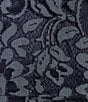 Color:Denim - Image 3 - Round Neck Short Sleeve Floral Lace Sheath Dress
