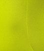 Color:Lime - Image 3 - Scuba V-Neck Ruffled Cap Sleeve Sheath Dress