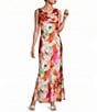 Eliza J Sleeveless Drape Neck Gown - Image 1