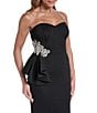 Eliza J Strapless Embellished Gown - Image 4