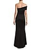 Color:Black - Image 2 - Stretch Off-the-Shoulder Sleeveless Gown