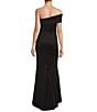 Eliza J Stretch Off-the-Shoulder Sleeveless Gown, Color:Black - Image 2