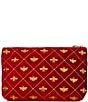 Elizabeth Scarlett Bee Trellis Velvet Everyday Pouch - Image 2