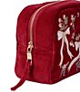 Elizabeth Scarlett Berries & Bows Velvet Makeup Bag - Image 3