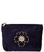 Elizabeth Scarlett Celestial Sun & Moon Velvet Mini Pouch - Image 1
