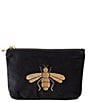 Elizabeth Scarlett Charcoal Velvet Mini Pouch, Color:Charcoal - Image 1