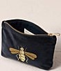 Elizabeth Scarlett Charcoal Velvet Mini Pouch, Color:Charcoal - Image 2