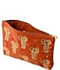Elizabeth Scarlett Gold Elephant Velvet Everyday Pouch - Image 2