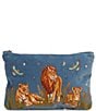 Elizabeth Scarlett Lion Velvet Everyday Pouch - Image 1