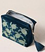 Elizabeth Scarlett Turtle Conservation Marine Navy Velvet Wash Bag, Color:Navy - Image 3
