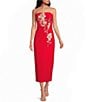 ELLIATT Fleurisca Column Crepe Midi Dress - Image 3