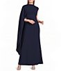 ELLIATT Leonara Asymmetric Cape Dress - Image 1