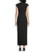 ELLIATT Noirette V-Neck Sleeveless 3D Floral Gown - Image 5