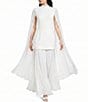 ELLIATT Odelia Cape Sleeve Gown - Image 1