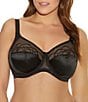 Color:Black - Image 1 - Cate Full-Busted Contour U-Back Underwire Bra
