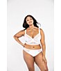 Color:White - Image 3 - Charley Diamond Mesh & Lace Bralette