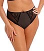 Elomi Charley High Leg Brief Panty, Color:Black - Image 1