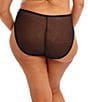 Elomi Charley High Leg Brief Panty, Color:Black - Image 2